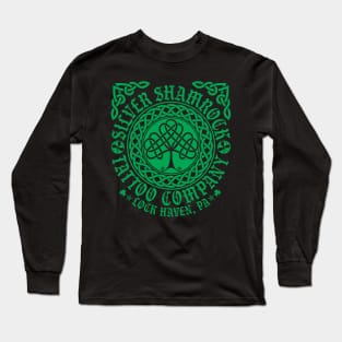 2k24 Silver Shamrock Tattoo Company St. Paddy's Style 03 Green Long Sleeve T-Shirt